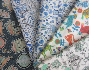Liberty Bundle 5 FQs(Blue x Green) Tanalawn