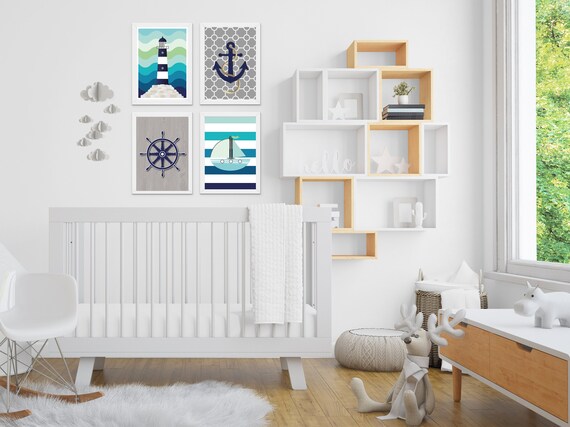 Nautical themed decor in room! - Picture of Lighthouse and Beach