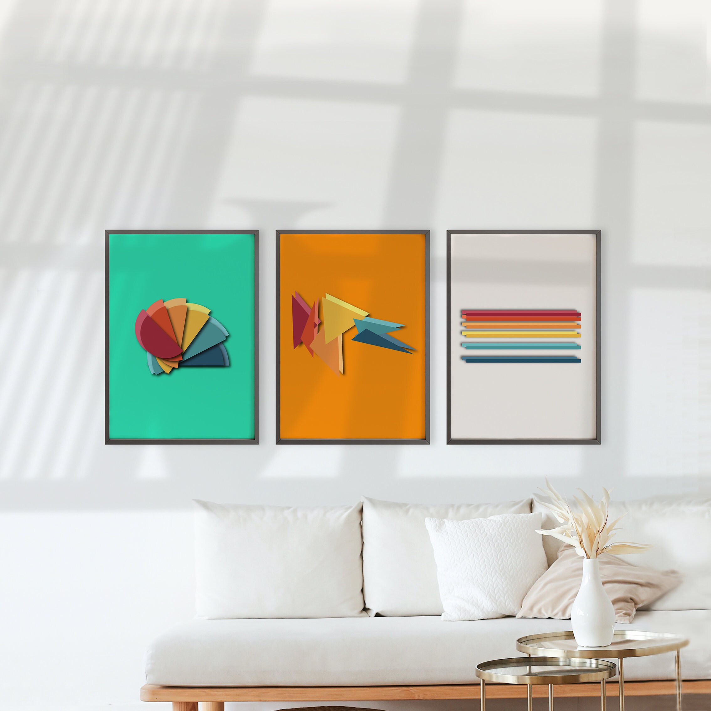 Retro Patterns Musicinspired Wall Art 70s 80s Genres Posters Neon