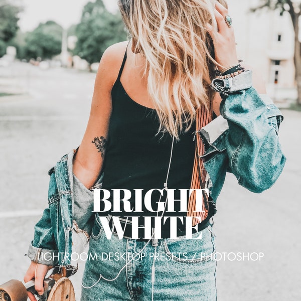 Bright White Lightroom Presets desktop | Best photo editing for Instagram Blogger | Black Skin filters | Street fashion photography | ACR