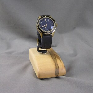 Ambrosia Maple Watch Stand: Handcrafted Wood Watch Display