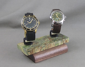 Watch Stand, Watch Holder, Watch Display, Burl / Walnut