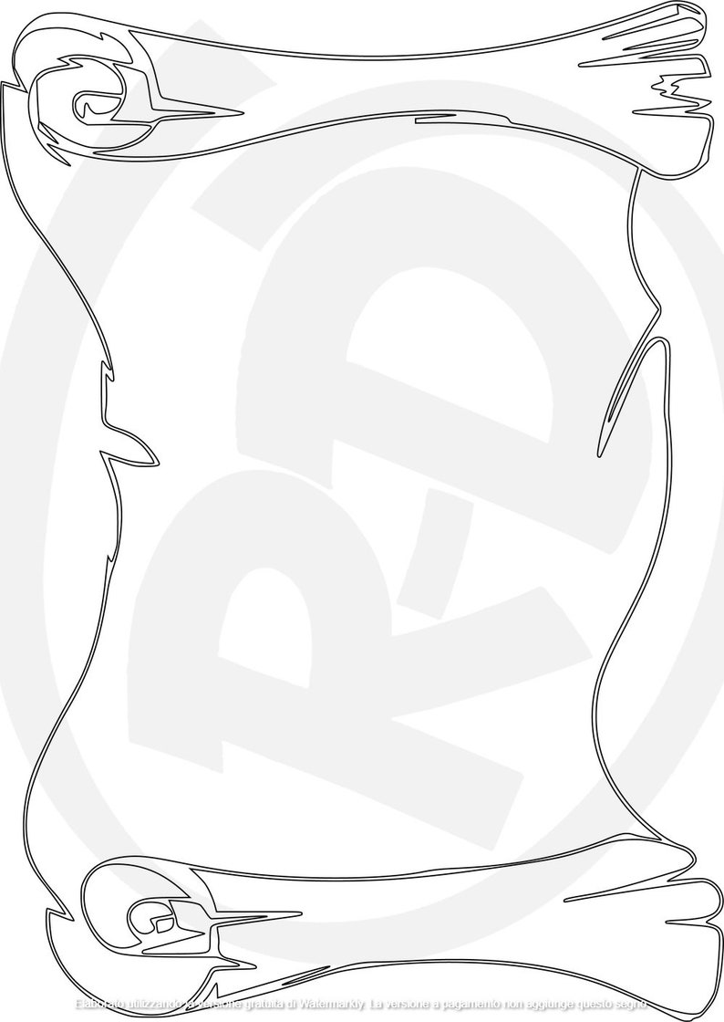 Parchment Dxf File Etsy