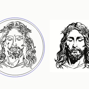 Jesus logo dxf file