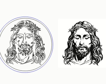 Jesus logo dxf file