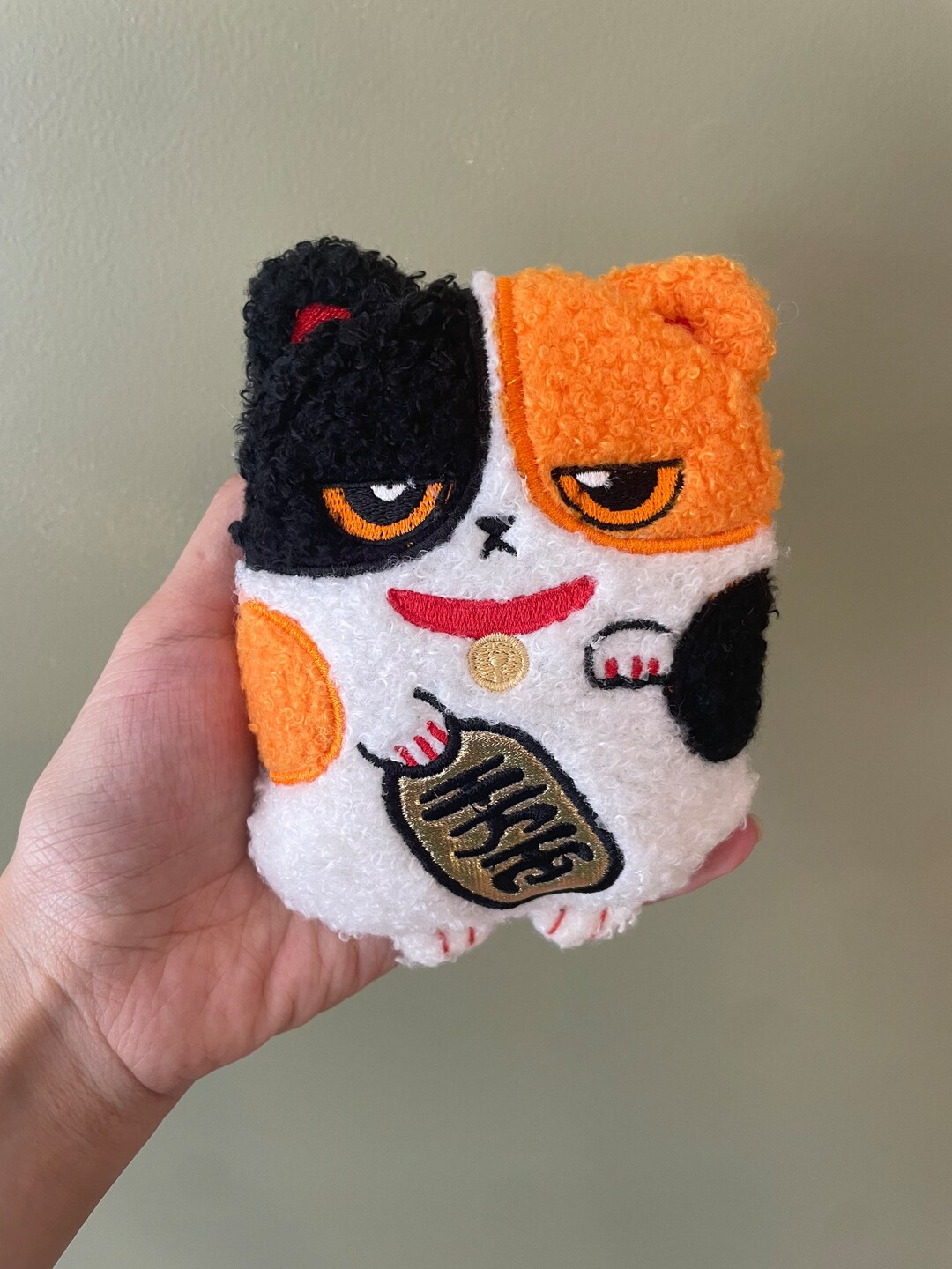 Lucky Cat Heatable Bean Bag Plush Etsy