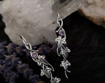 Ivy Earrings - Leaf, Forest, Witch, Witchy, Goth, Strega, Pagan, Wicca, Occult, Wood, Nature, Dark Mori, Leaves