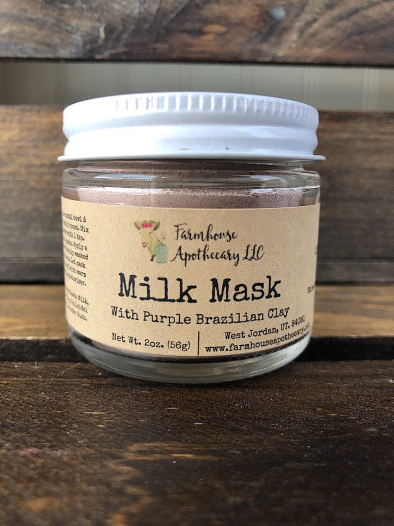 Goats Milk Face Mask With Purple Brazilian ClayStimulate Etsy