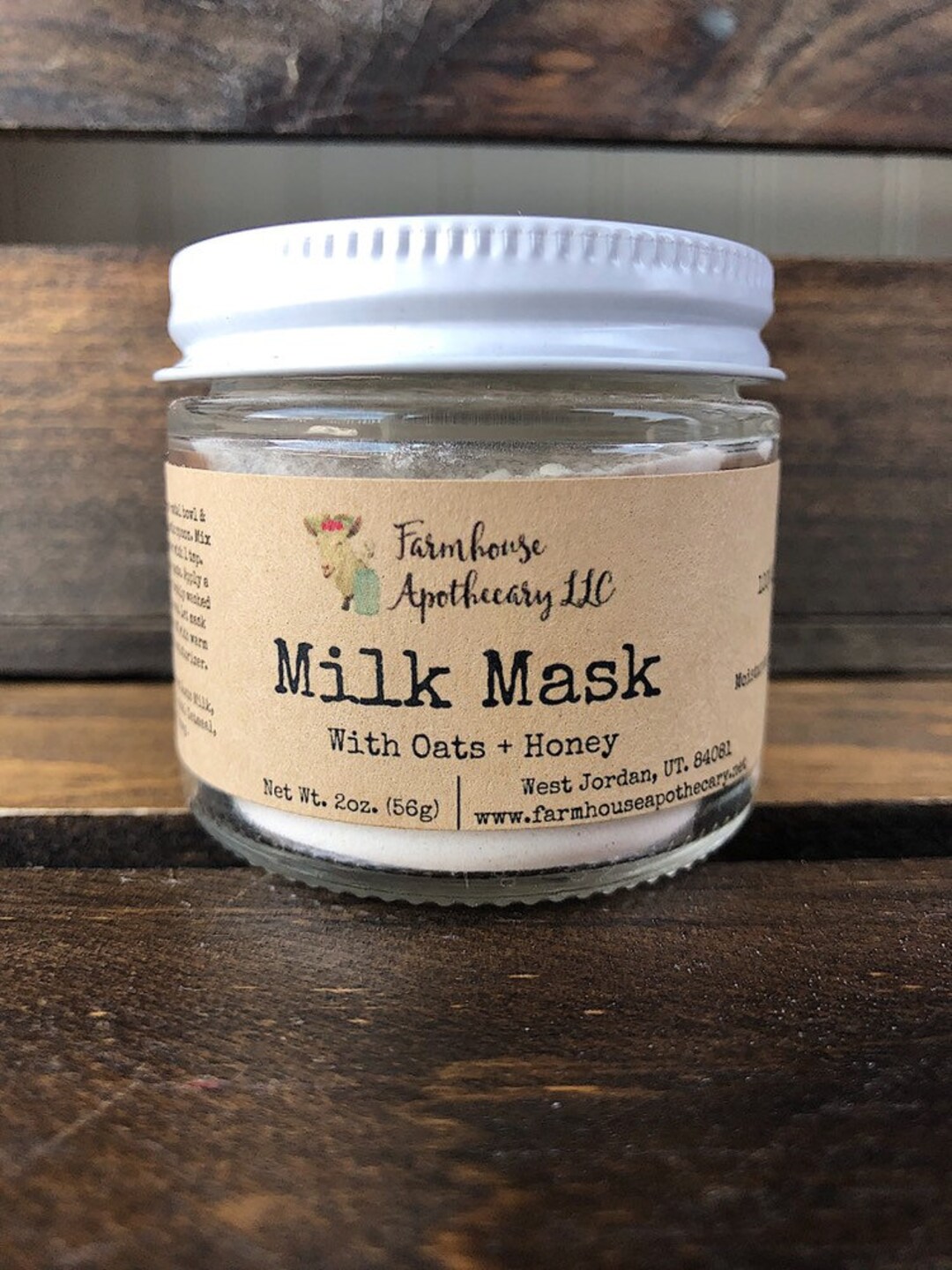 Goats Milk Face Mask With Oats & Honey Moisturize Soothe Etsy