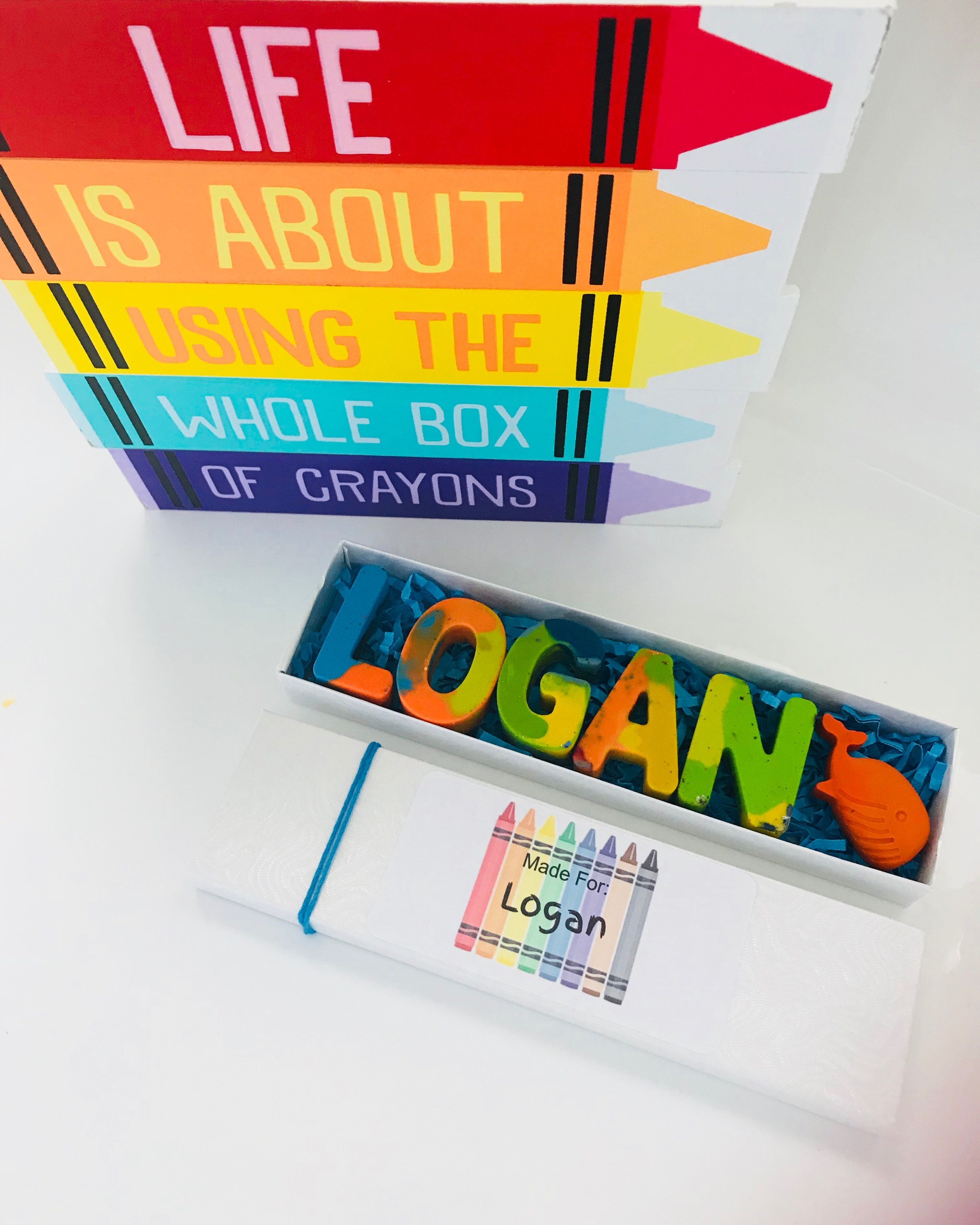 Personalized NAME Crayons Kids Gift Crayon Set Custom Etsy