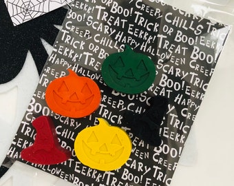 Halloween Crayon Bags - Trick or Treat Bags for Kids - Halloween Party Favors