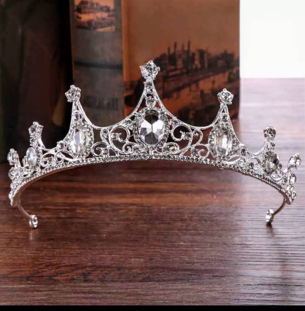 Bridal Tiara Crown Bridgerton Silver Filigree Wedding Bride Etsy
