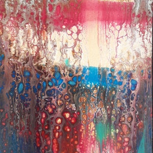 Acrylic pouring picture