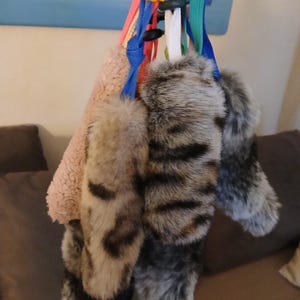 Fur Tug Rabbit IMITATION Training Dog Dummy Set 10 pieces Faux Fur Retriever Fur Dummy Gift Idea