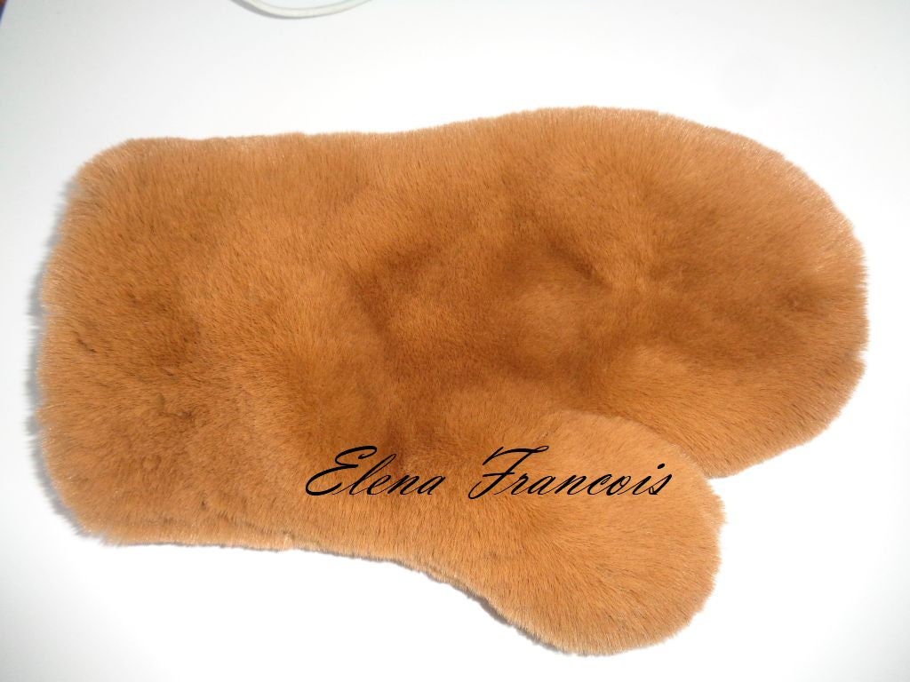 Massage Glove Rex Rabbit Optics Wellness Pure Fur Glove New Etsy