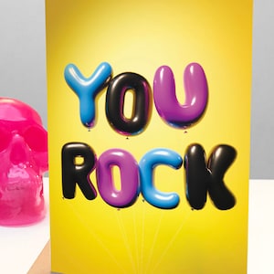 Jij Rock! Ballonnen kaart