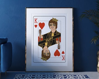 Kings: Sir Cliff A4 Art Print