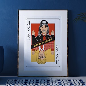 Jokers: Wayne Campbell and Garth Algar A4 Art Print