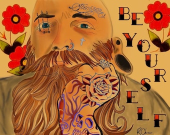 Impresión de tatuaje Be Yourself