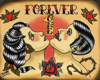 Impresión de tatuaje Forever One