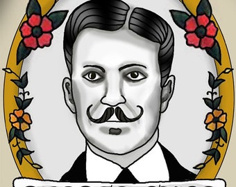 Barbier barbier tatouage impression de ces messieurs