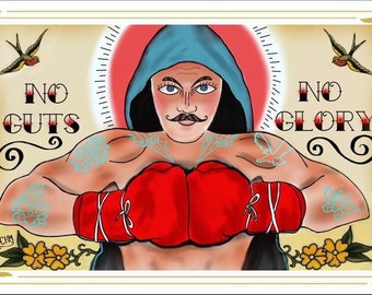 No Guts No Glory tattoo print