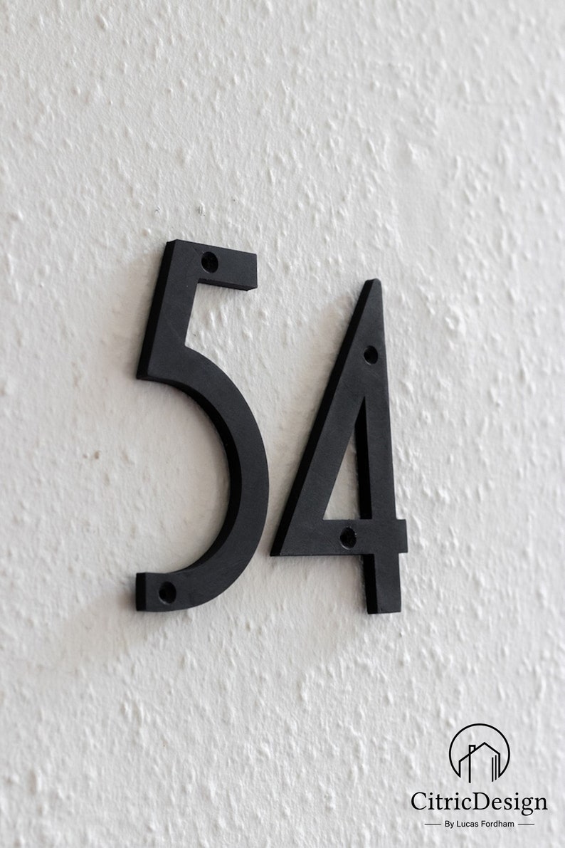 Art Deco House Numbers, Address Numbers - Etsy UK