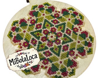 Christmas Snow Art Kit: Complete Craft Set with Pattern & Instructions