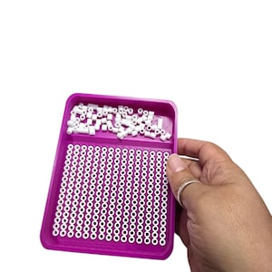 Perler Bead Tray: Hamsa & Melting Bead Organization