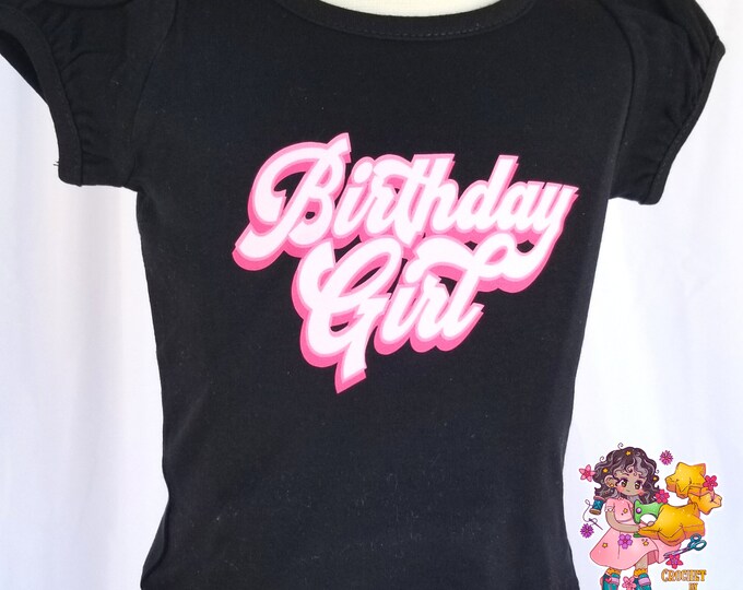 Pink Birthday Girl Shirt | Retro Boho| Birthday Shirt | Birthday Girl