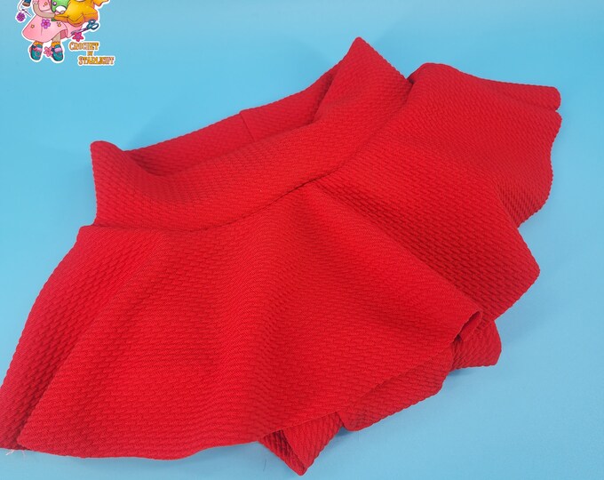 Red Skirted Bummies - Solid Red - Stretch Bullet Fabric - Girls Skirted Diaper Cover - Girls Skirted Bloomers
