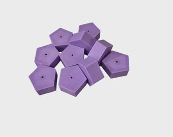 5-Sided Statement Beads | 27mm Flatback Beads | Chunky Geometric Beads | Beadabl