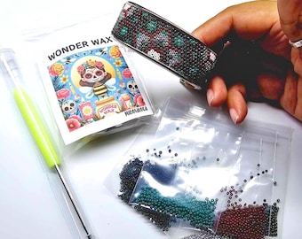 DIY Western Seed Bead Bracelet Cuff Bead Art Kit - Complete Kit - DIY Beaded Bracelet
