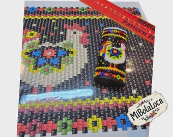 CooKooRoo Chicken Rooster Tubular Peyote Stitch Beading Pattern. Digital Download.