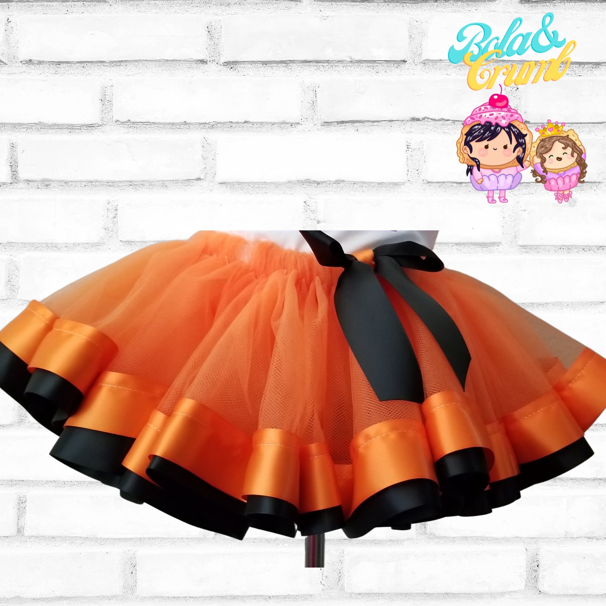 Childrens Halloween Puffy Tulle Tutu Ballet Costume Purple Orange and Black Childrens Halloween Puffy Tulle Tutu Ballet Costume Purple Orange and Black
