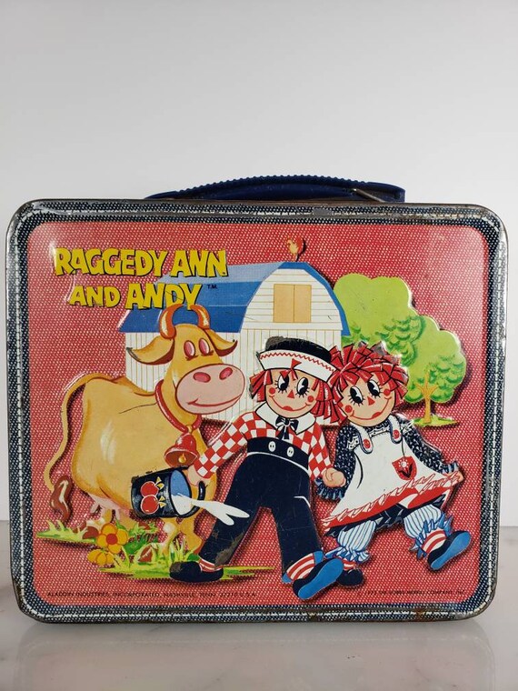 raggedy ann and andy metal lunch box