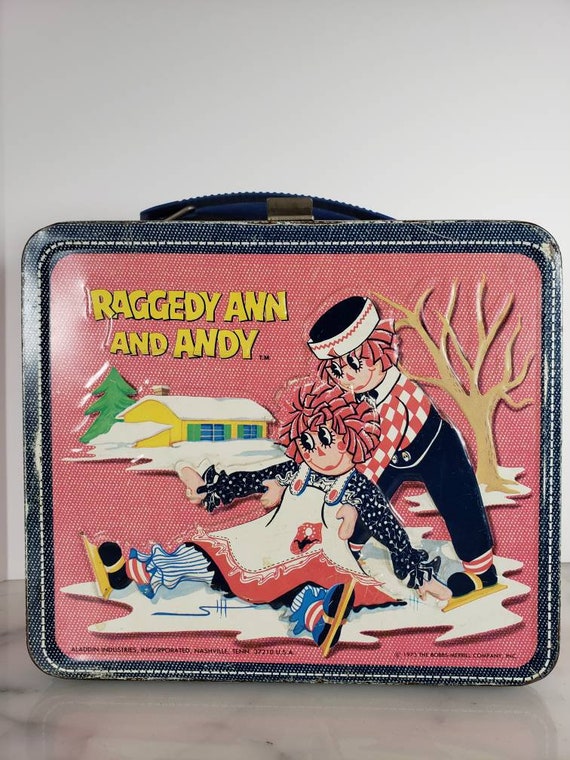 raggedy ann and andy metal lunch box