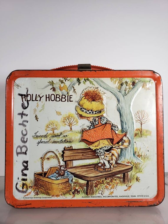 vintage holly hobbie lunch box