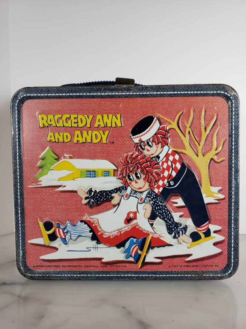 raggedy ann and andy metal lunch box