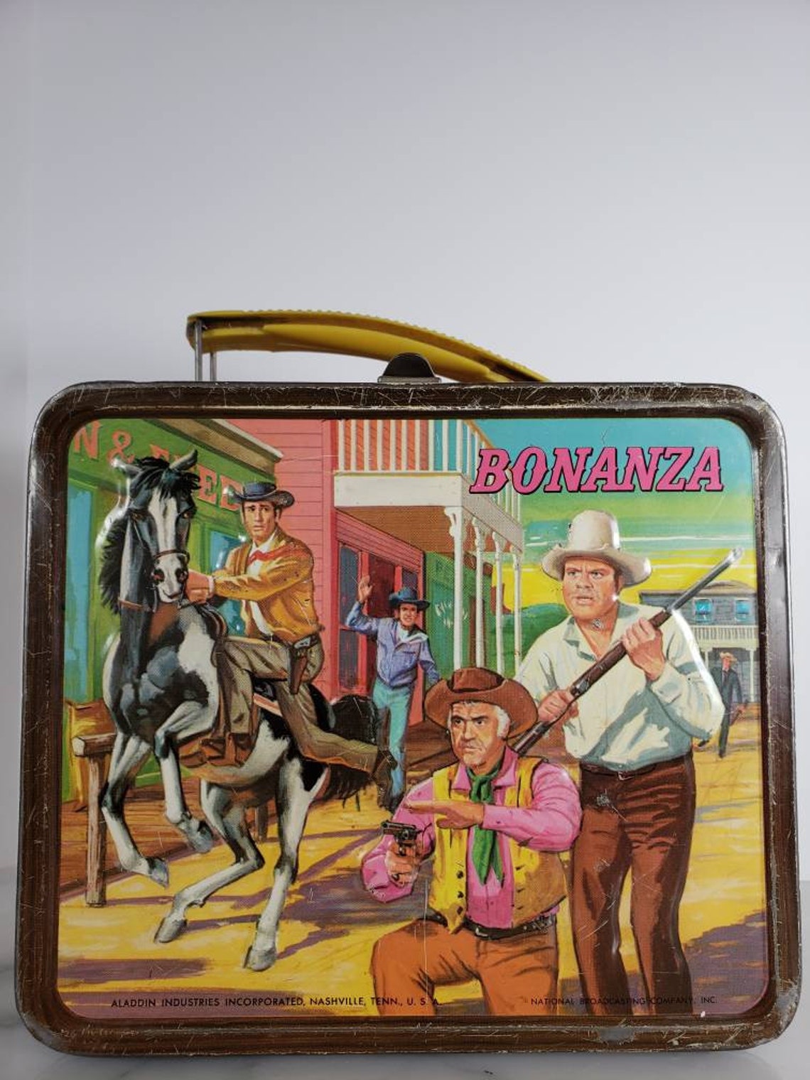 Vintage 1968 Bonanza Metal Lunch Box in Black Classic TV Etsy