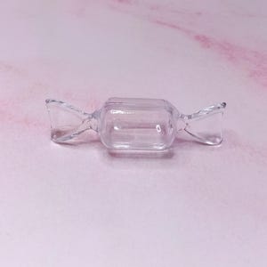 Tiny Candy Shape Treasure Box, Clear Plastic Jewelry Container (Set of 10)