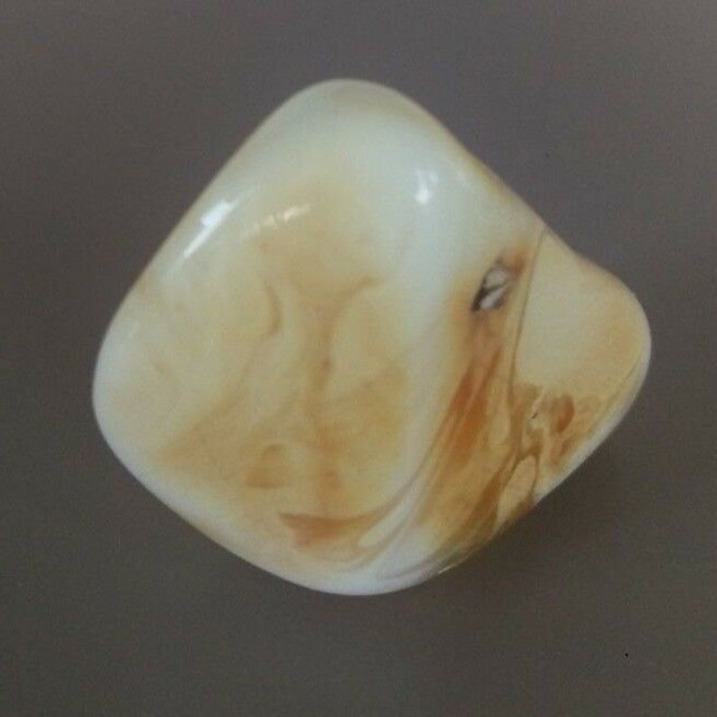 WhiteYellow Natural Baltic Amber Stone 14.4 Gram.