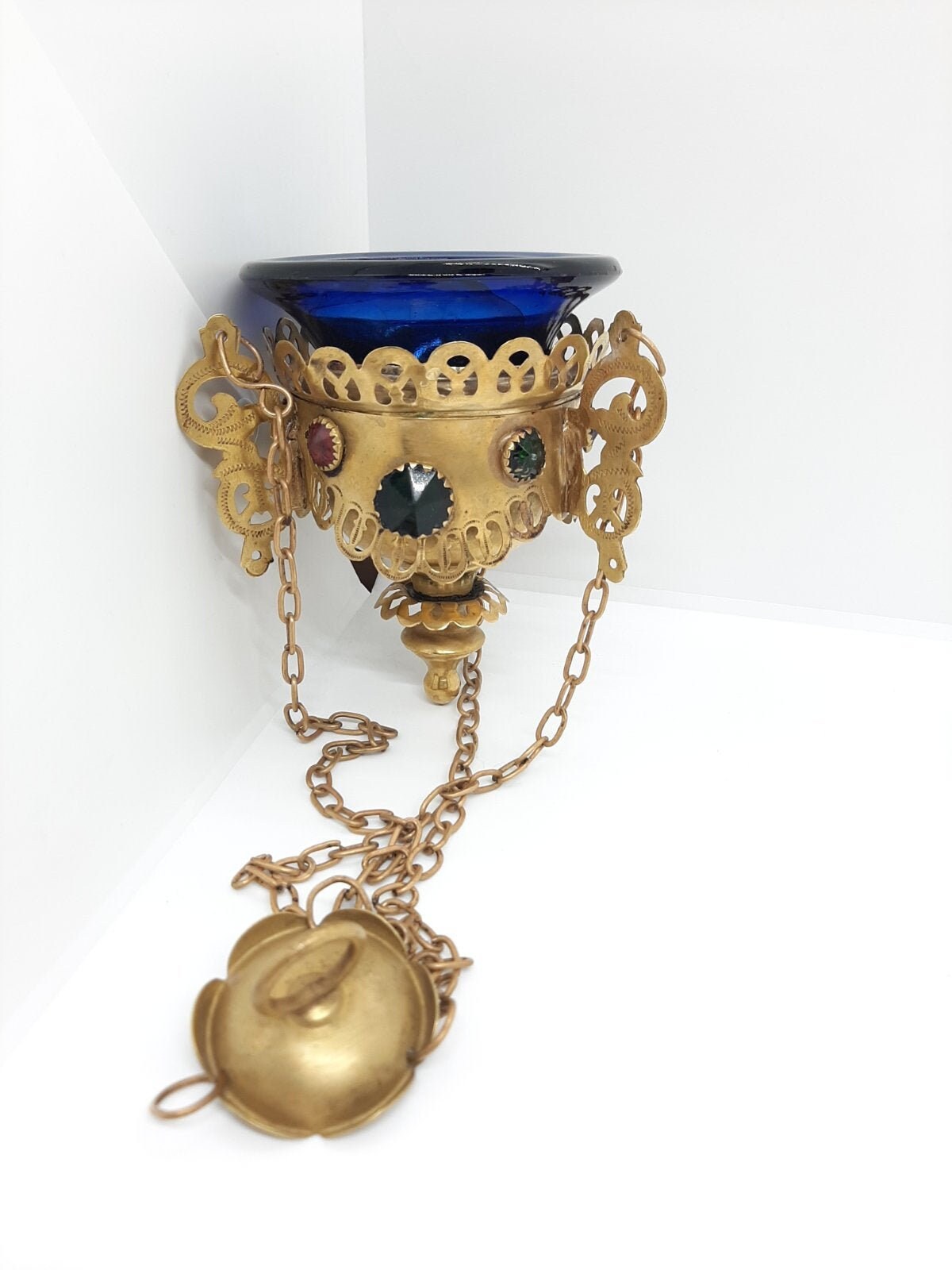 Antique Russian Orthodox Icons Lamp Lampada Brass 19th Etsy