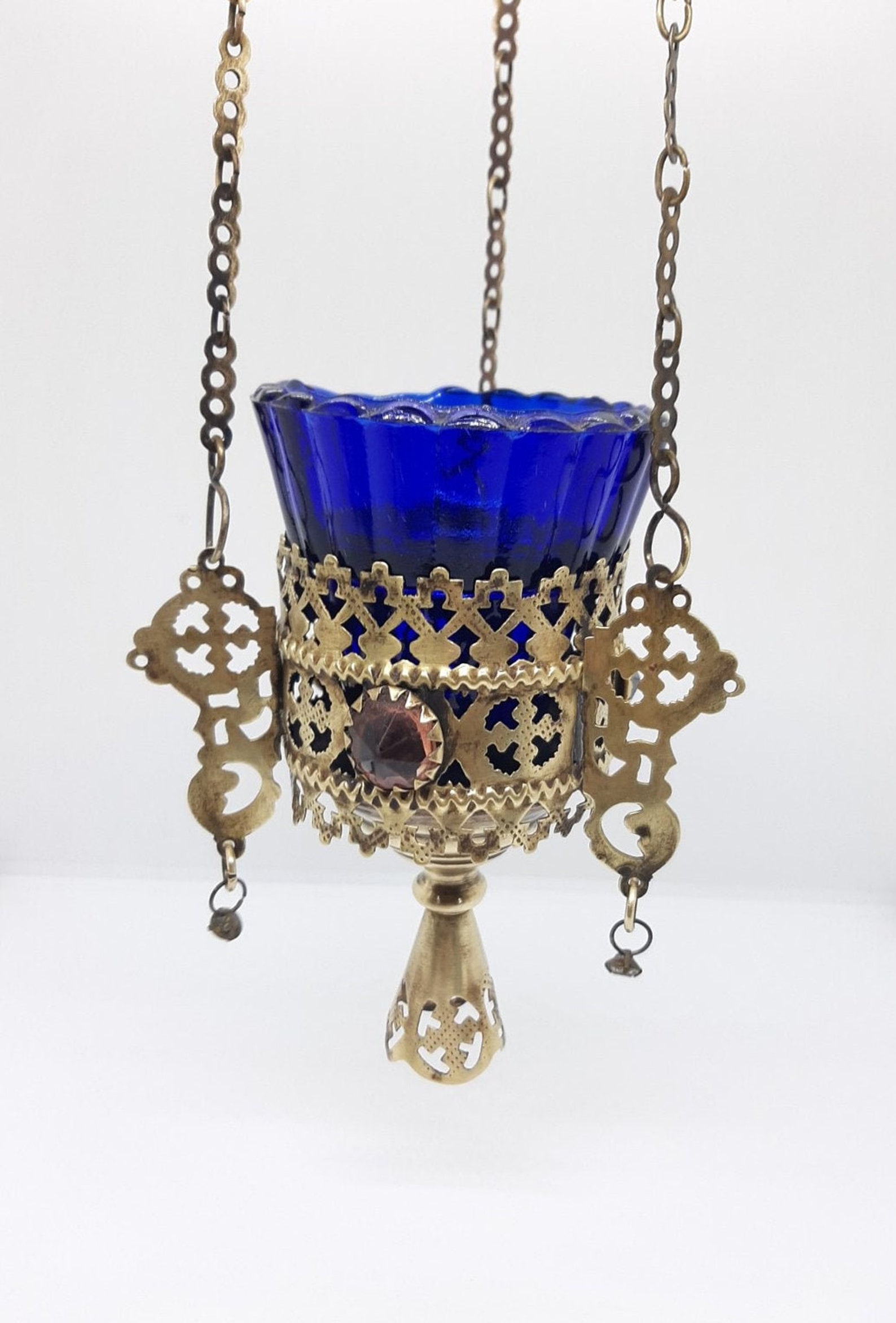 Antique Russian Orthodox Icons Lamp Lampada Brass 19th Etsy