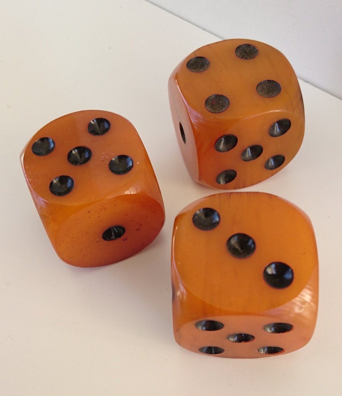 Very Old Antique 3 Dices Bakelite 93.8 Grams. Etsy