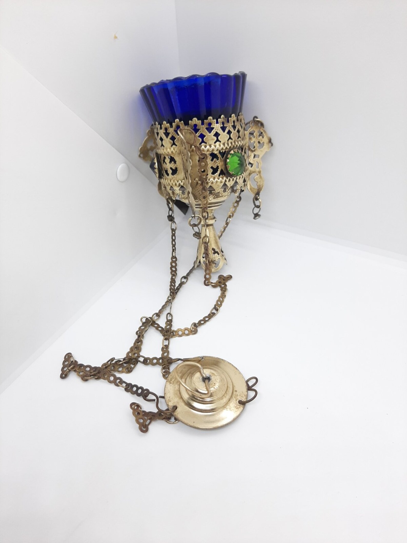 Antique Russian Orthodox Icons Lamp Lampada Brass 19th Etsy