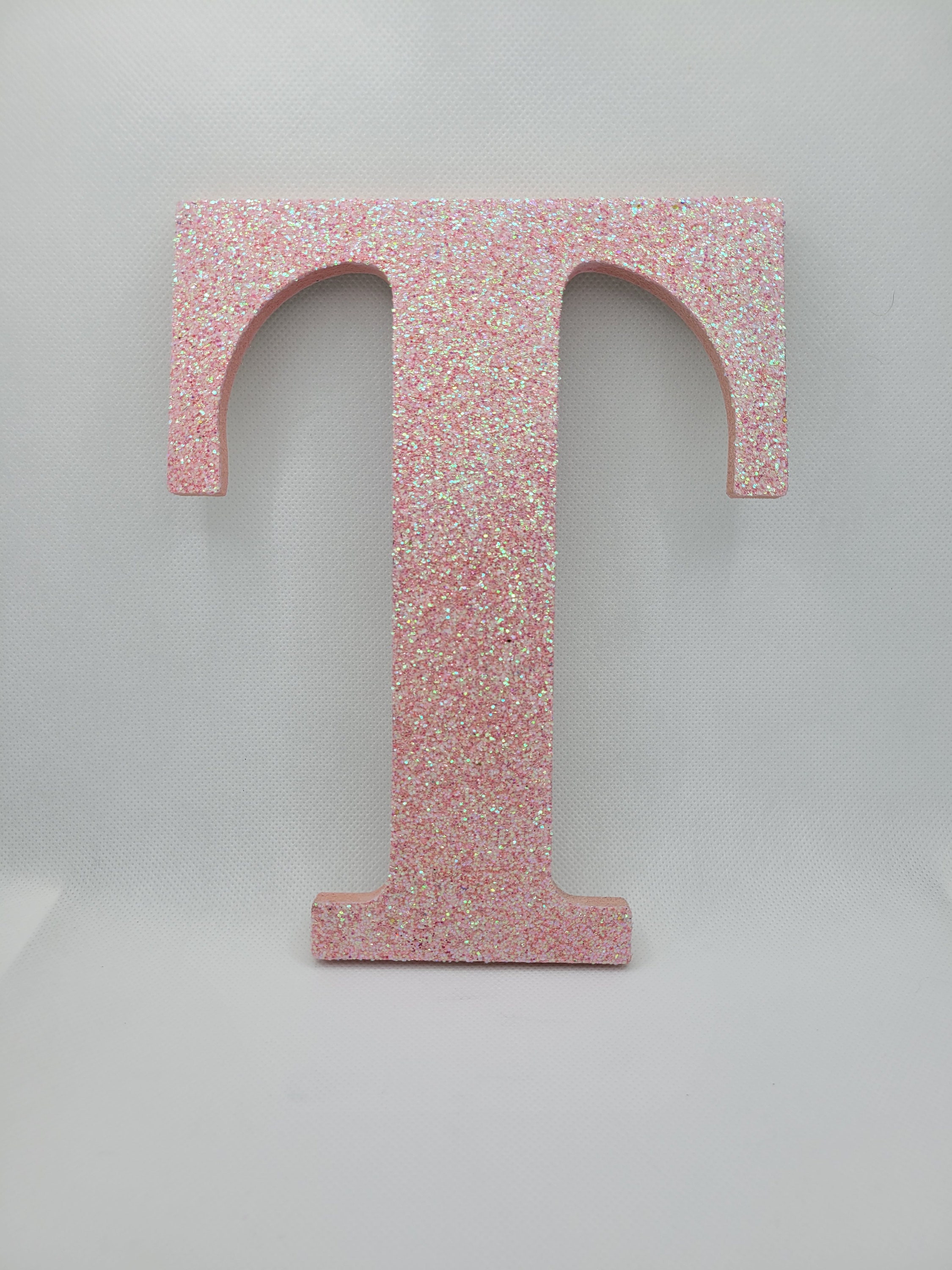 Pink Wooden Bling Letter Glitter Letters Wall Art Opal Etsy