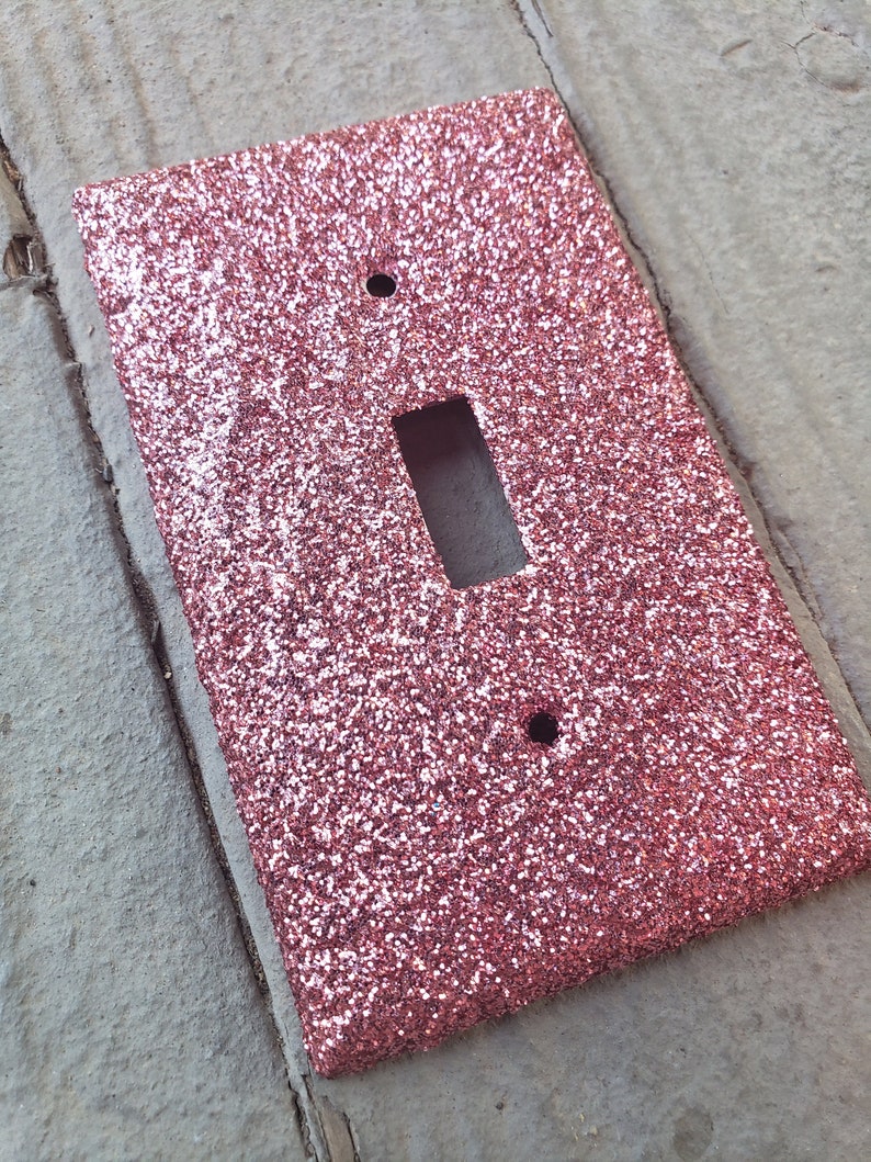 Vintage Rose Gold Glitter Light Switch & Outlet Cover Switch Etsy