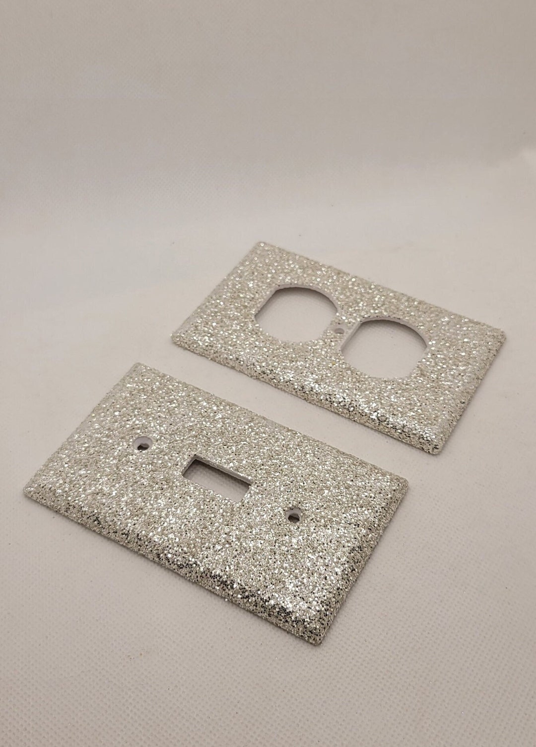 Light Champagne Gold Light Switch & Outlet Covers Sparkle Glitter Decor