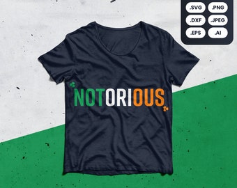 Conor McGregor 'berüchtigt' SVG, PNG, bedruckbar, Ausschnitt, Irish, UFC, Mixed Martial Arts, Boxen, Mayweather, Khabib